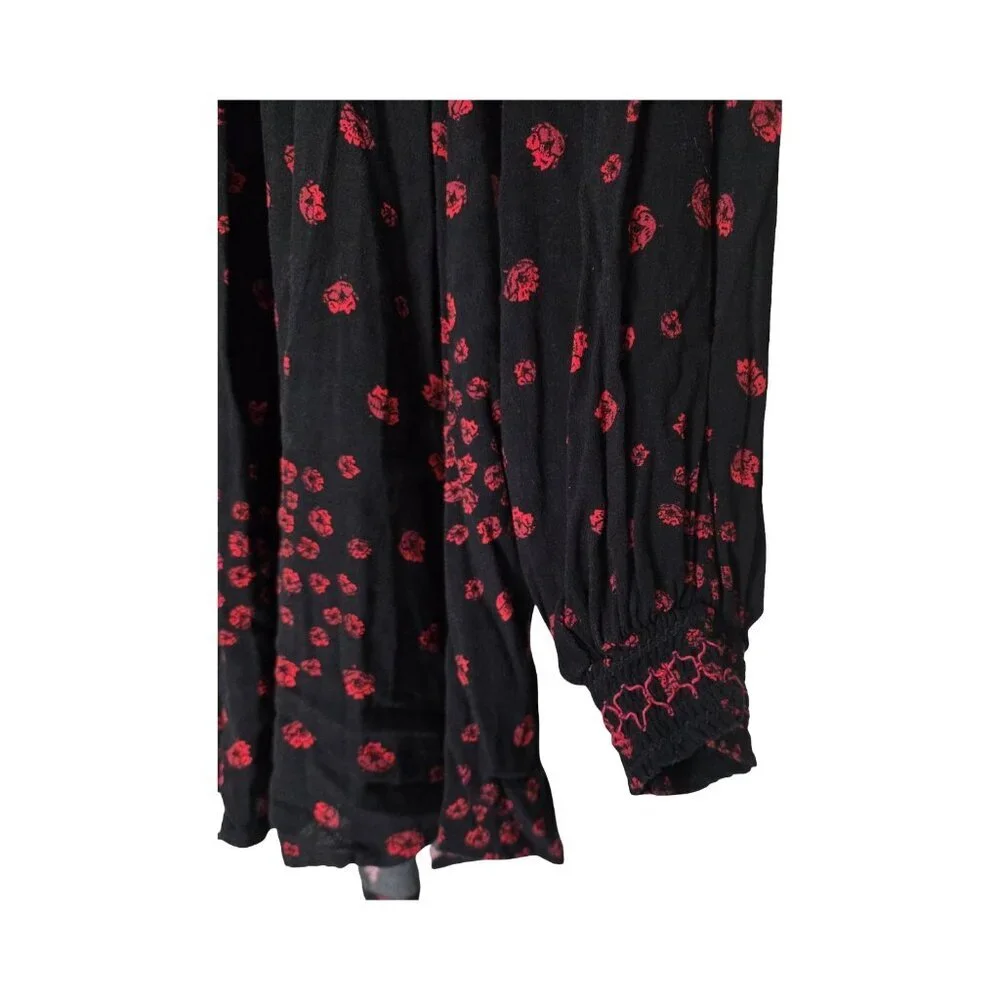 Women's - Free People Flowers In Her Hair Long Sleeve Tunic, Size Small - Picture 5 of 10